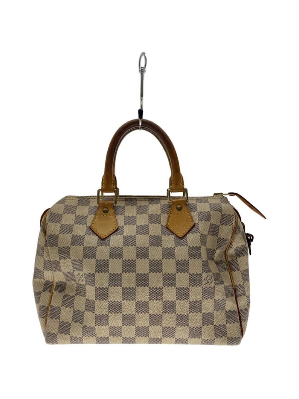 Louis Vuitton Speedy handbag checkered Damier Azur White